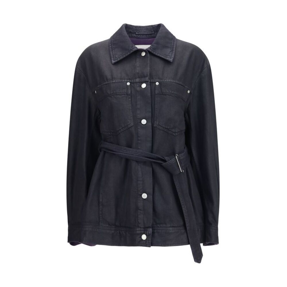 Dries Van Noten Women Cropped Cotton Jacket With Belt